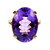 Estate Large Oval Amethyst Ring 14k Yellow Gold