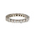 Estate Diamond Rounded Bar Set Eternity Band Ring Platinum 