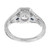 Peter Suchy Transitional Cut Diamond Engagement Ring Platinum Sapphire 