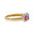 Spark GIA Certified Vivid Red Ruby Ring 18k Yellow White Gold