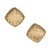 Gold Italian Basket Weave Domed Lever Back Earrings