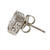 Peter Suchy Eight Sided Engraved 1.35ct Diamond Stud Earrings