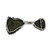 Peter Suchy Black Tourmaline Crystal Slice Dangle Earrings 14k White Gold 