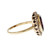 Estate Victorian 1900 Rhodalite Garnet Ring Rose Cut Diamonds 14k 