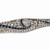 Art Deco Large Bar Pin Old European Cut Diamond Calibré Sapphire Diamond 