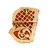 Vintage 1950 Hand Carved Certified Natural Coral Woman Pin Pendant 18k Yellow Gold