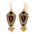 Victorian 1900 Estate Rhodalite Garnet Earrings 14k Pink Gold Silver 