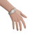 Omega 18k White Gold Diamond Halo Ladies' Wristwatch, Circa 1960s