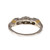 Estate Round Baguette Graduated Diamond Wedding Band Ring Platinum 18k Gold