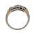 Estate Round Baguette Graduated Diamond Wedding Band Ring Platinum 18k Gold