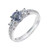 Peter Suchy Color Change Natural Sapphire Engagement Ring Platinum 3 Colors 