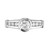 EGL .37 Carat Bezel Set Round Diamond Platinum Engagement Ring