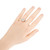 EGL .37 Carat Bezel Set Round Diamond Platinum Engagement Ring