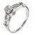 Bezel Set Engagement Ring Platinum Diamond EGL Certified