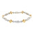 Michael Beaudry Natural Fancy Yellow Diamond Bracelet Platinum 18k Yellow Gold 