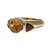 Estate Citrine Garnet Ring 14k Yellow and White Gold