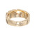 .45 Carat Round Diamond 14k Yellow Gold Wide Angle Set Diamond Band Ring