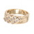 .45 Carat Round Diamond 14k Yellow Gold Wide Angle Set Diamond Band Ring