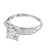 EGL .90 Carat Transitional Cut Diamond Art Deco Platinum Engagement Ring