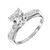 EGL .90 Carat Transitional Cut Diamond Art Deco Platinum Engagement Ring