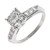 Vintage Transitional Cut Diamond Engagement Ring Platinum
