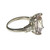 Vintage 1940 Rare Sapphire Engagement Ring Pink & Orangey Yellow Platinum Diamond
