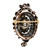 1840 Victorian Antique Pin Pendant Rose & Old Mine Cut Diamonds Silver 18k Gold