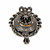 1840 Victorian Antique Pin Pendant Rose & Old Mine Cut Diamonds Silver 18k Gold