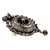 1840 Victorian Antique Pin Pendant Rose & Old Mine Cut Diamonds Silver 18k Gold
