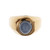 Retro 1940 Men’s Star Sapphire Ring 14k Pink Gold Light Blue Star