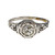 Vintage Art Deco Filigree Diamond Engagement Ring 14k White Gold 
