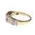 Diamond Band Ring Round Full Cut & Baguette Diamonds 14k Yellow Gold 