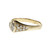 Marquise Diamond Ring Diamond Pavé Set Sides 14k Yellow Gold