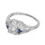 .47 Carat Old Mine Diamond 18k White Gold Engagement Ring