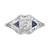 .47 Carat Old Mine Diamond 18k White Gold Engagement Ring