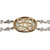 Designer JMP Blue Topaz Mother of Pearl Bracelet 18k Gold Diamond 