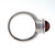 Estate 1.50ct 8mm Cabochon Pink Tourmaline 14k White Gold Ring