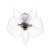 Hand Carved Lilly Flower Ring Angel Skin Quartz Amethyst 18k Gold 