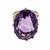 Vintage 1950 Bright Purple Amethyst Ring 14k Yellow Gold