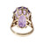 Vintage 1950 Bright Purple Amethyst Ring 14k Yellow Gold