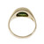 Vintage 1950 Green Tourmaline Ring 14k Yellow Gold