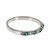Kuber Emerald Diamond Band Ring Common Prong 14k Gold