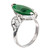 GIA Certified Marquise Natural Jadeite Jade Diamond Gold Cocktail Ring