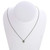 Estate Platinum Square Pendant .20ct Round Diamond 