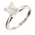 EGL Certified .94 Carat Diamond White Gold Engagement Ring 