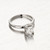 EGL Certified .94 Carat Diamond White Gold Engagement Ring 