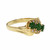 GIA Certified Natural Omphacite Jade Diamond Yellow Gold 