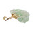 GIA Certified Carved Green Jadeite Jade Yellow Gold  Pendant 