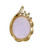 GIA Certified Natural Oval Purple Cabochon Jadeite Jade Diamond Gold Pendant