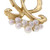 Estate Mikimoto Large Flower Brooch Pin Pearl 18k Gold